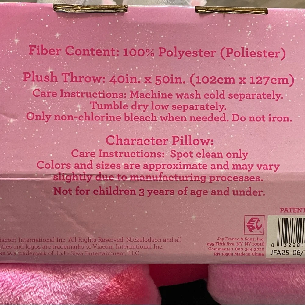 LAST CALL Jojo Siwa Unicorn Stuffed Animal And Throw Set - Picture 9 of 9